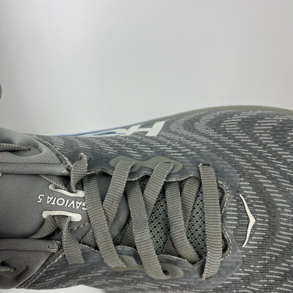 Hoka One One Gaviota 5 Shoes Size 9.5D Mens Gray Blue Road Running Comfort Gym - Picture 10 of 11